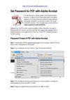Set Password for PDF with Adobe Acrobat