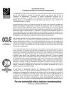 DECLARACIÓN POLÍTICA V CONGRESO NACIONAL ESTUDIANTES UNIVERSITARIOS