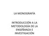 La monografía