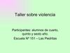 Taller sobre violencia