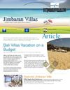 Bali Villas Vacation on a Budget 