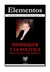 Elementos 25 : Heidegger y la política : más allá de la metafísica