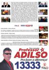 Panfleto: propostas Professor Adilso 13.333
