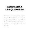EXCURSIÓ A LES QUINGLES
