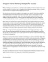 Singapore Internet Marketing Strategies For Success