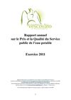 Rapport annuel sur le Prix et la Qualité du Service public de l’eau potable 2011