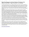 Rights And Obligations Of Police Officers In The Search And Seizure Of Premises - Helpful Information From Bivonas