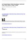 I.H.T. Special Report: Global Clean Energy: Geothermal Power Tests Tradition in Japan + MORE