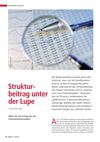 Strukturbeitrag unter der Lupe - nicht nur Ertrag aus Fristentransformation von Dr. Peter Aubin