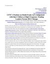 CFTC's Position on Dodd-Frank Act's Judgement with Bart Chilton at High Frequency Trading Leaders Forum 2012 Chicago