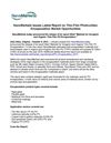NanoMarkets Issues Latest Report on Thin-Film Photovoltaic Encapsulation Market Opportunities