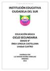 Castellano 8° - Guías 4° Periodo
