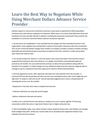 Learn the Best Way to Negotiate While Using Merchant Dollars Advance Service Provider