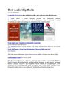 Best Leadership Books