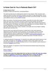 Is Home Care for You in Redondo Beach CA?