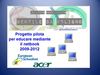 Progetto European Schoolnet-Acer: educare con il netbook 2009-12