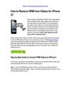 How to Remove DRM from Videos for iPhone 5