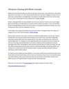 Ultrasonic Cleaning with Blinds Concepts