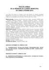 Procès Verbal du conseil municipal du 6 février 2012