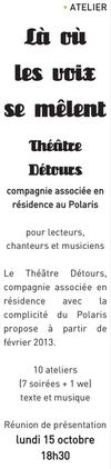 Atelier Là où les voix se mêlent