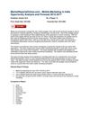 Mobile Marketing in India Opportunity Analysis and Forecast 2012-2017 - MarketReportsOnline.com