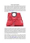 Popular quilted handbags