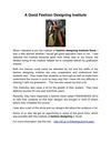 A Good Fashion Designing Institute