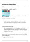 Who are your Thought Leaders?