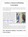 In-House vs Outsourced Radiology Transcription 