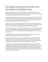No Disapproval Adjust For Belief Card Fee Advance Or Payday Loans