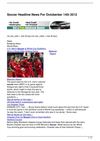 Soccer Headline News For Octoberber 14th 2012