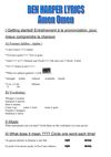 Ben harper: amen omen-worksheet