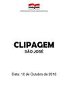 Clipagem São José 12/10/2012