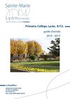 Guide d'année Site de la Verpillière 2012-2013
