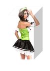 GREEN SLIM LACE UP MAID COSTUME