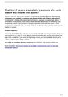 What kind of careers are available to someone who wants to work with children with autism?