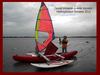 canoë trimaran à voile (version hydroglissuer)