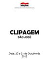 Clipagem São José 20 e 21/10/2012