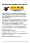 AmazonBasics Digital Optical Audio Toslink Cable, 6 Feet