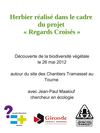 Herbier réalisé dans le cadre du projet Regards Croisés, autour des Chantiers Tramasset au Tourne