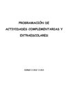 Programacion extraescolares 2012