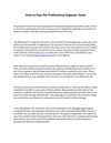 How to Pass the Professional Engineer Exam