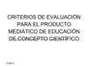 rubrica Producto de medios