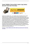 Paylak TS382BLK Genuine Black Leather Large Jewelry Box with Travel Case Tech Swiss