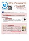 lettre d'information n°31 novembre 2012