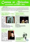 Contes et Bricoles - newsletter novembre 2012
