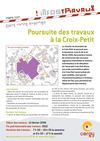 Poursuite des travaux à la Croix-Petit (mars 2009 - quartier Le Grand Centre)