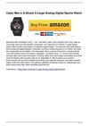 Casio Men’s G-Shock X-Large Analog-Digital Sports Watch