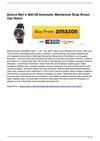 Bulova Men’s 96A108 Automatic Mechanical Strap Brown Dial Watch
