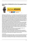 Citizen Men’s AT0200-05E Eco-Drive Chronograph Canvas Watch
